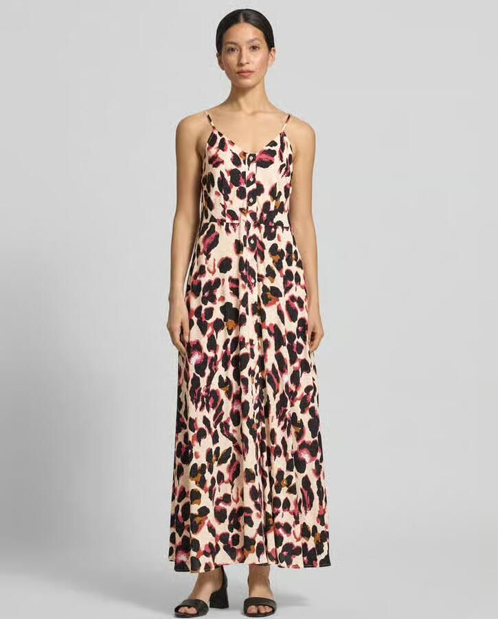YAS maxi-jurk van viscose met knoopsluiting model 'SAVANNA' - Foto 2
