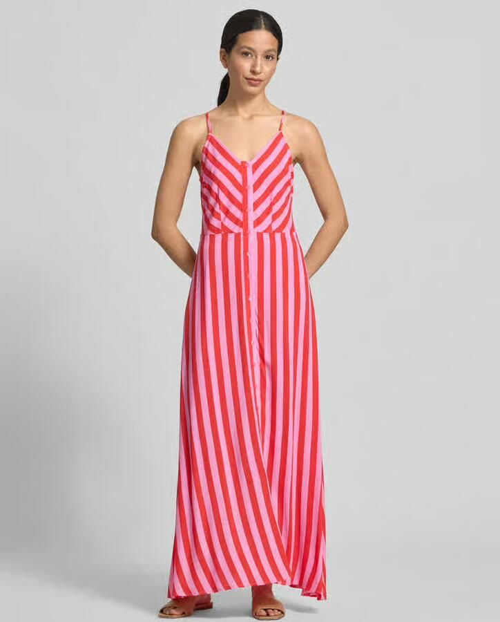 YAS maxi-jurk van viscose met knoopsluiting model 'SAVANNA' - Foto 2