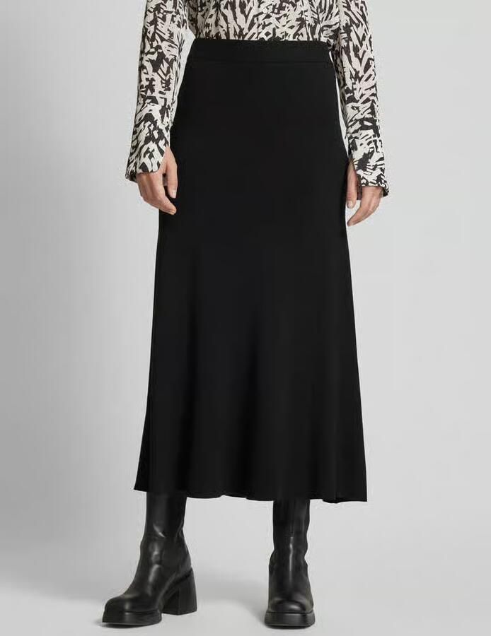 Y.A.S. YAS Dames Rokken Yasfonny Hw Ankle Knit Skirt Zwart - Foto 8