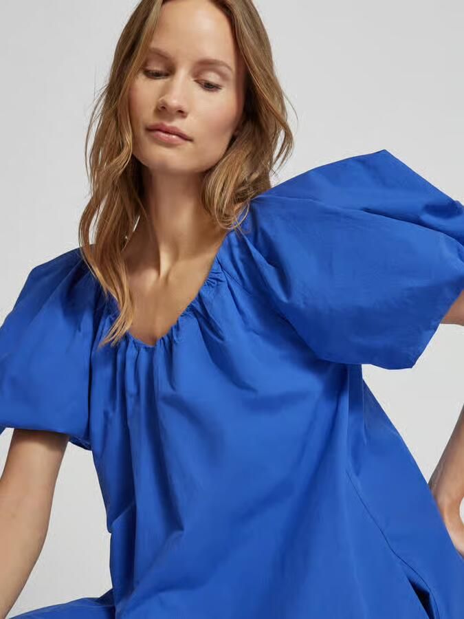 YAS Midi-jurk met pofmouwen model 'OLEGA'