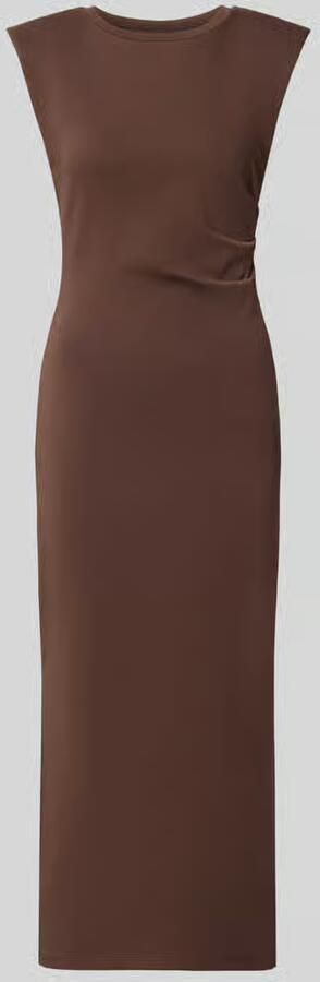 Y.A.S. YAS Dames Jurken Yaspina Sl Long Dress Bruin