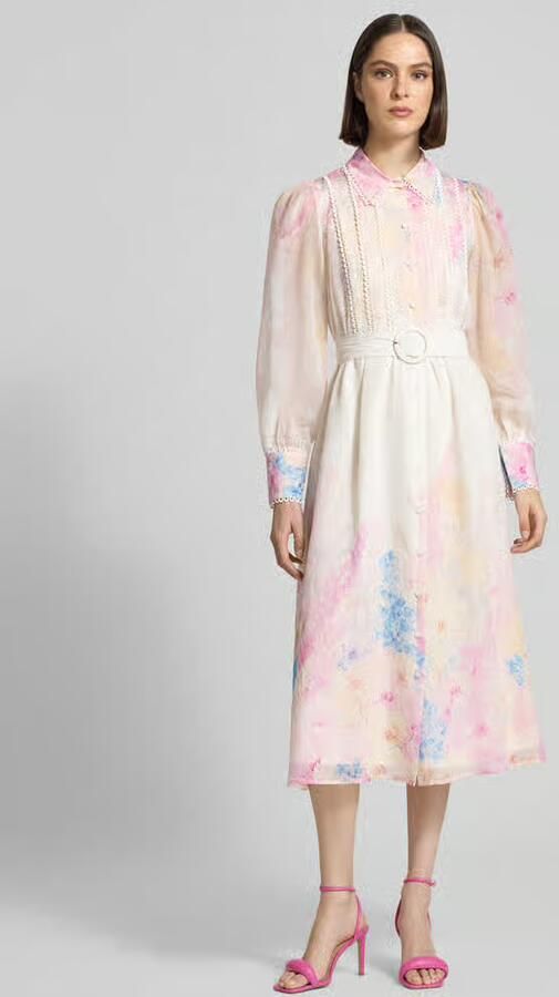 Y.A.S. YAS Dames Jurken Yasflorence Ls Long Dress S. Gebroken Wit - Foto 7