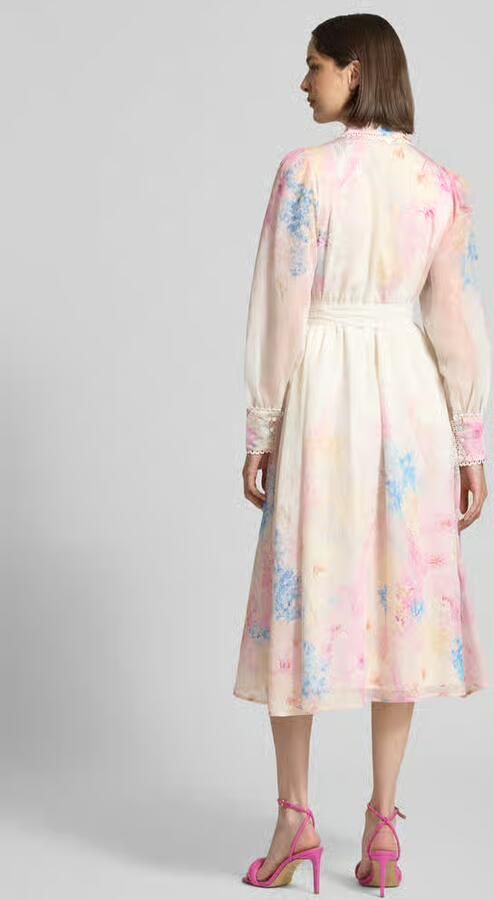 Y.A.S. YAS Dames Jurken Yasflorence Ls Long Dress S. Gebroken Wit - Foto 5