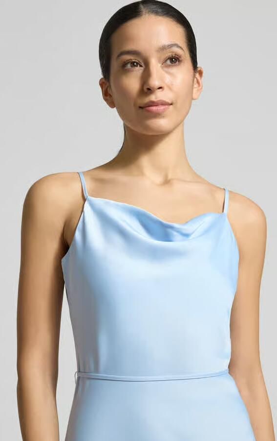 YAS midi-jurk van satijn model 'Thea' - Foto 2