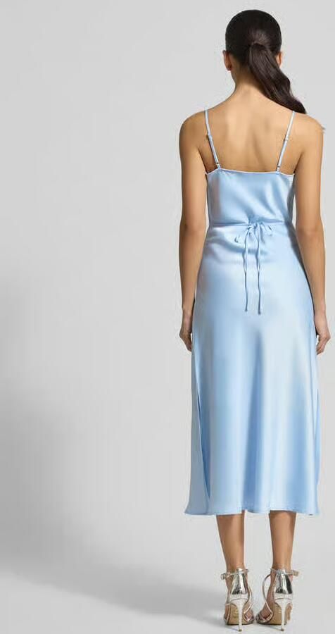 YAS midi-jurk van satijn model 'Thea'