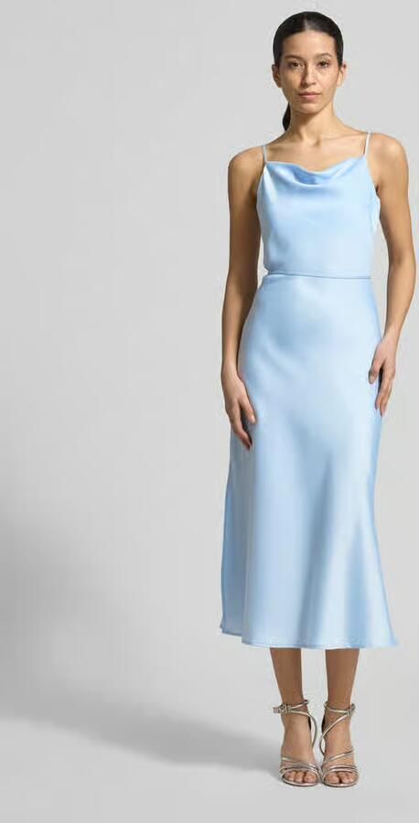 YAS midi-jurk van satijn model 'Thea' - Foto 3
