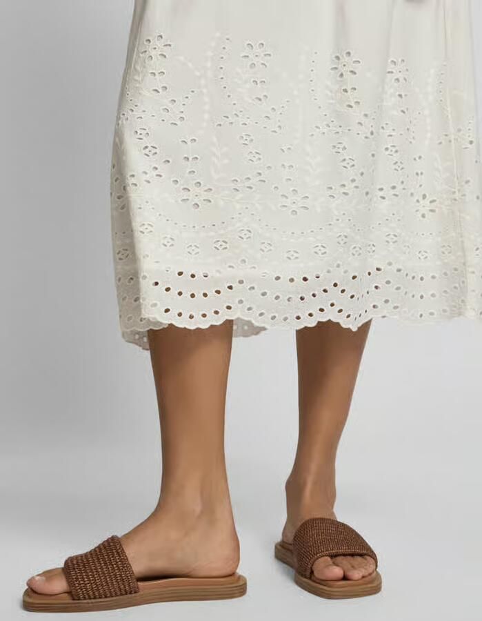 YAS Midirok met broderie anglaise model 'LUMA'