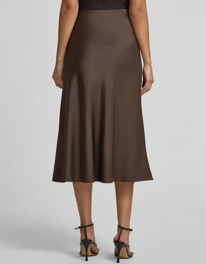 Y.A.S. YAS Dames Rokken Yaspella Hw Midi Skirt Bruin - Foto 5