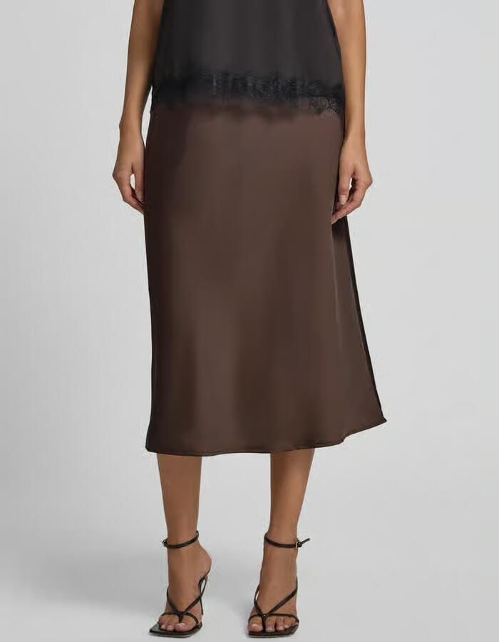 Y.A.S. YAS Dames Rokken Yaspella Hw Midi Skirt Bruin - Foto 6