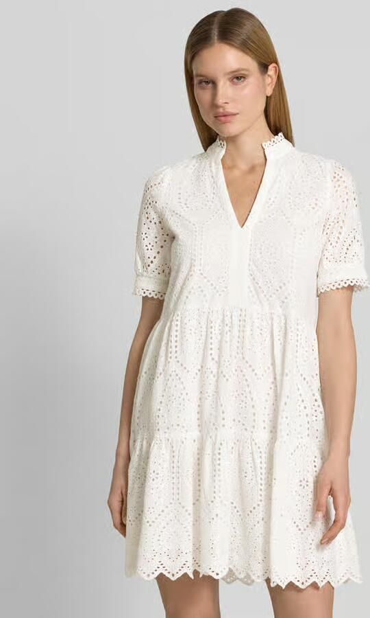YAS Mini-jurk met broderie anglaise model 'Holi' - Foto 8