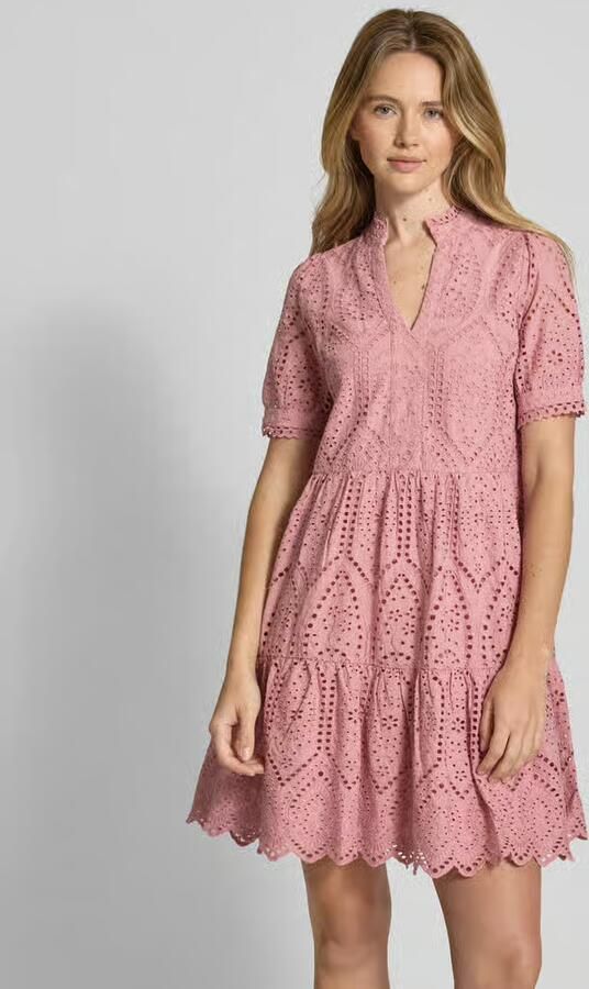 YAS Mini-jurk met broderie anglaise model 'Holi' - Foto 9