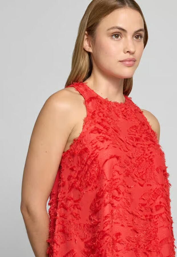 Y.A.S. YAS Dames Jurken Yasparia Sl Dress S. Noos Rood - Foto 5