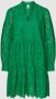Y.A.S semi-transparante trapeze jurk YASHOLI met biologisch katoen groen - Thumbnail 2
