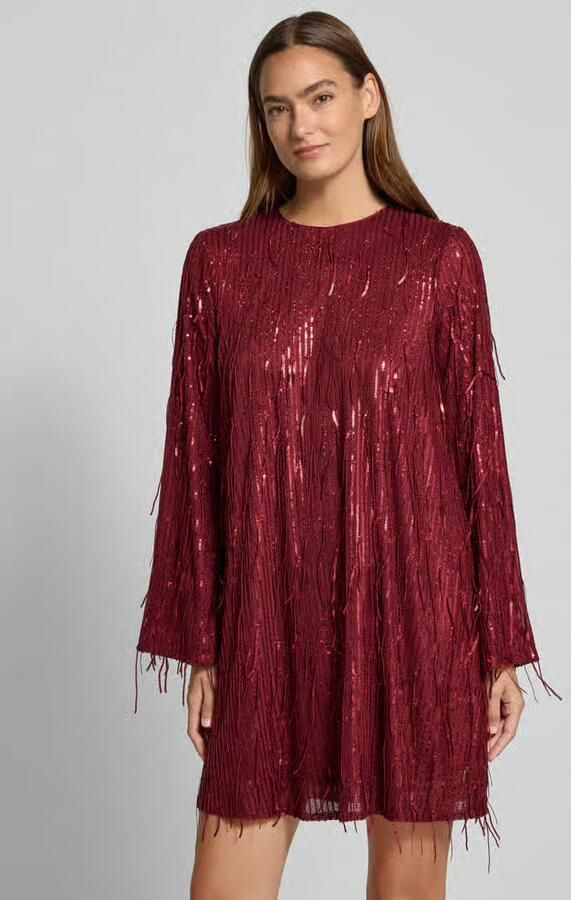 YAS Relaxed fit mini-jurk met ronde hals model 'Lantra' - Foto 2