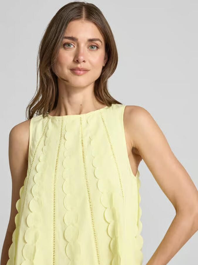 YAS mini-jurk met rugdecolleté en druppelvormige hals