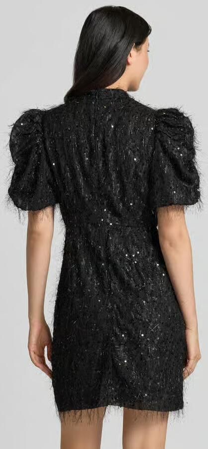 Y.A.S. YAS Dames Jurken Yasilza 2 4 Sequin Dress Zwart - Foto 7