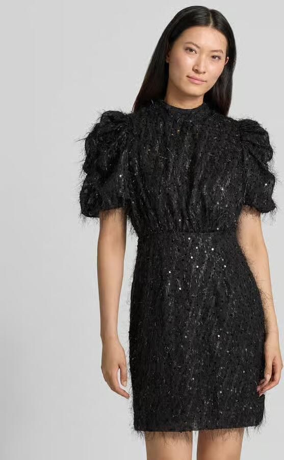 Y.A.S. YAS Dames Jurken Yasilza 2 4 Sequin Dress Zwart - Foto 6