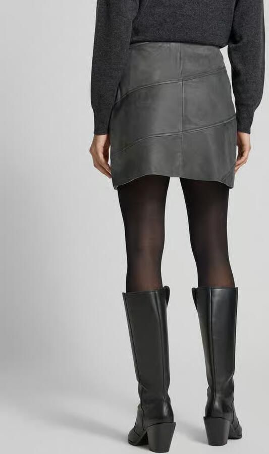 YAS Minirok met knoop- en ritssluiting model 'MAYA'