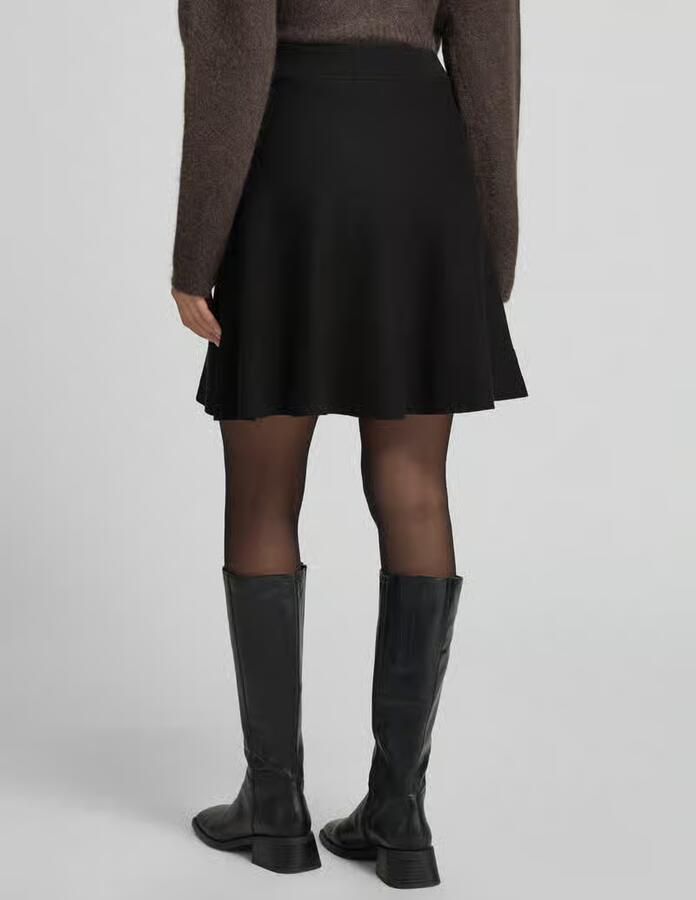 Y.A.S. YAS Dames Rokken Yasfonny Hw Knit Skirt Zwart - Foto 6