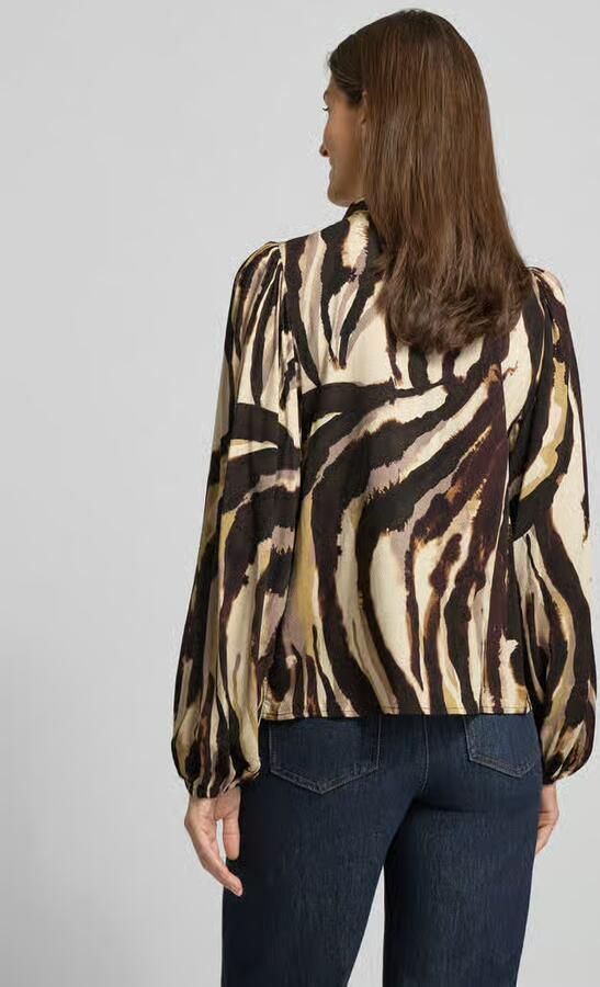 YAS Overhemdblouse met blinde knoopsluiting model 'ASINA'