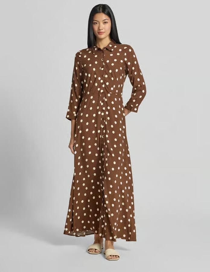 YAS Maxi-jurk met doorlopende knoopsluiting - Foto 2