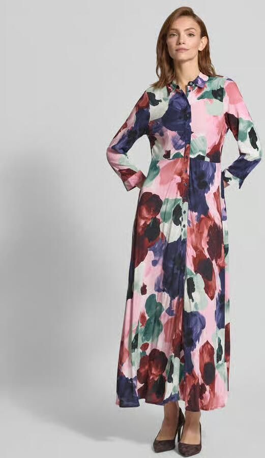 YAS Overhemdjurk van viscose met 3 4-mouw model 'SAVANNA' - Foto 2