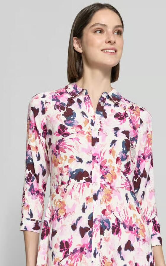 YAS Overhemdjurk van viscose met knoopsluiting model 'SAVANNA'