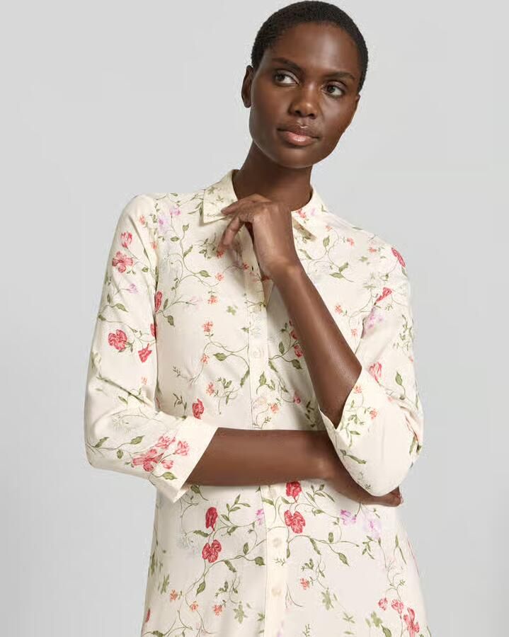 YAS Overhemdjurk van viscose met knoopsluiting model 'SAVANNA'