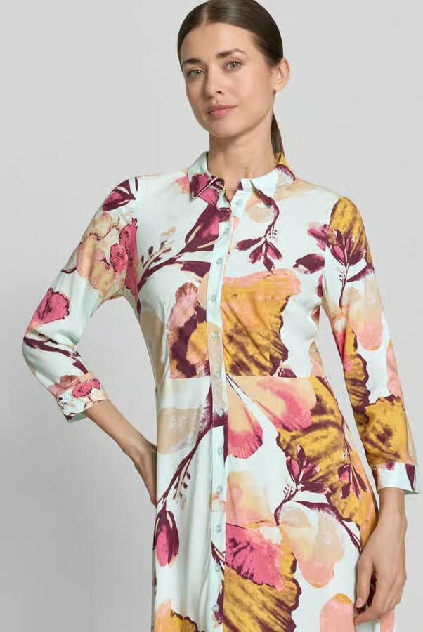YAS Overhemdjurk van viscose met knoopsluiting model 'SAVANNA'