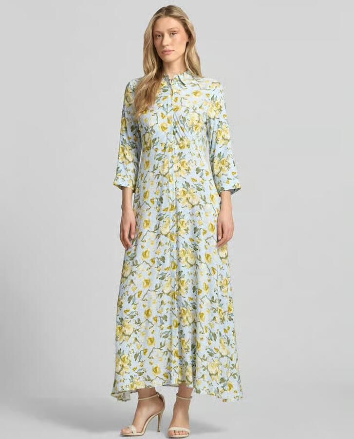 YAS Overhemdjurk van viscose met knoopsluiting model 'SAVANNA' - Foto 3