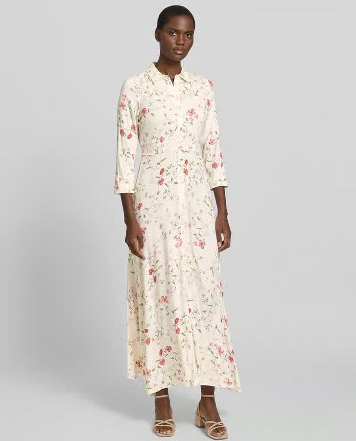 YAS Overhemdjurk van viscose met knoopsluiting model 'SAVANNA' - Foto 2