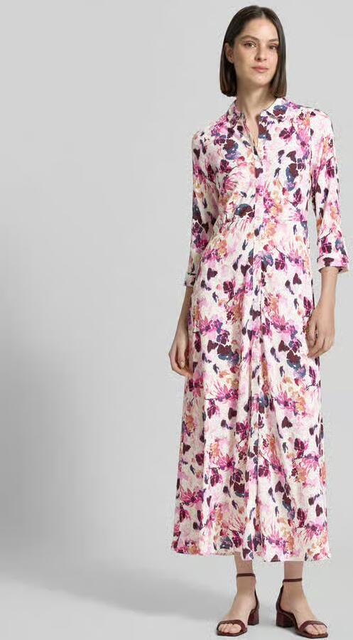 YAS Overhemdjurk van viscose met knoopsluiting model 'SAVANNA' - Foto 3
