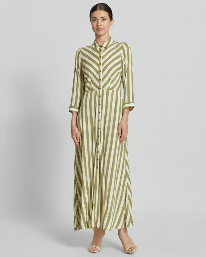 YAS Overhemdjurk van viscose met knoopsluiting model 'SAVANNA' - Foto 2
