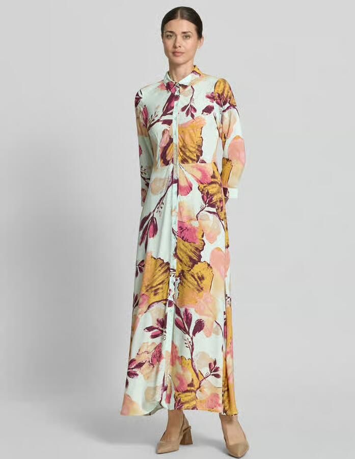 YAS Overhemdjurk van viscose met knoopsluiting model 'SAVANNA' - Foto 3