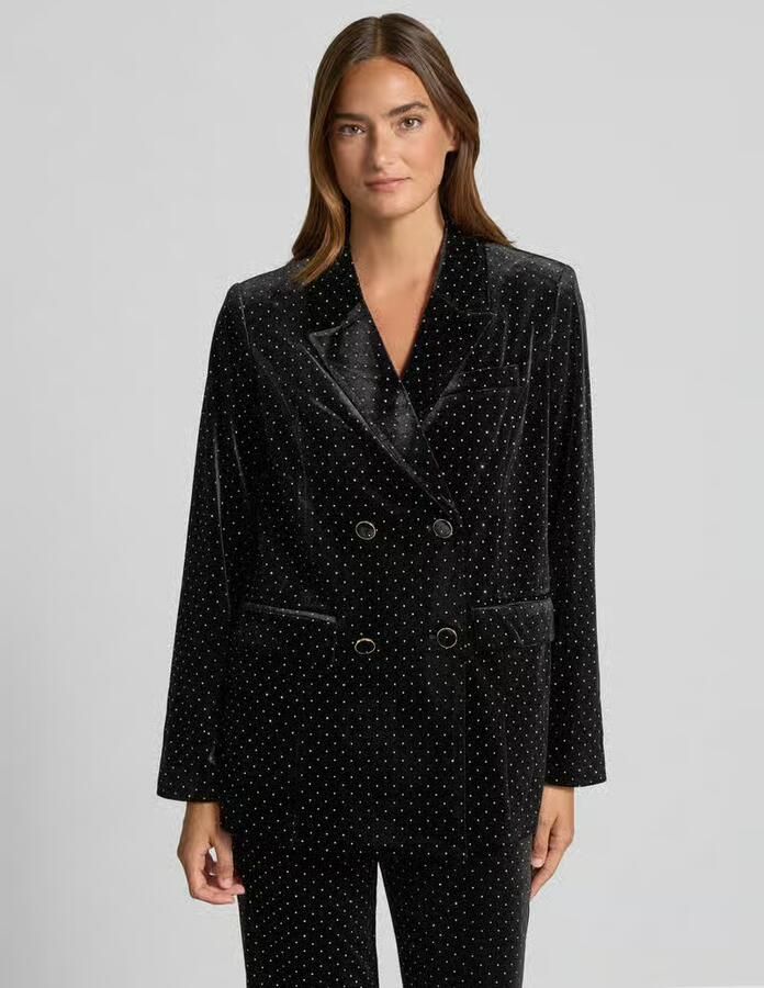 YAS Regular fit blazer met siersteentjes model 'HELLA' - Foto 2