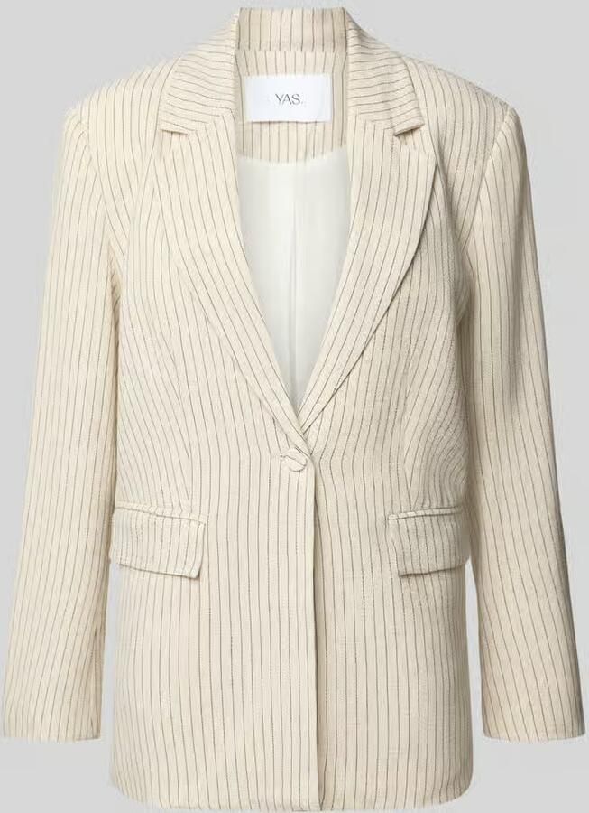 YAS Regular fit blazer van een mix van viscose en linnen model 'LIRU' - Foto 2