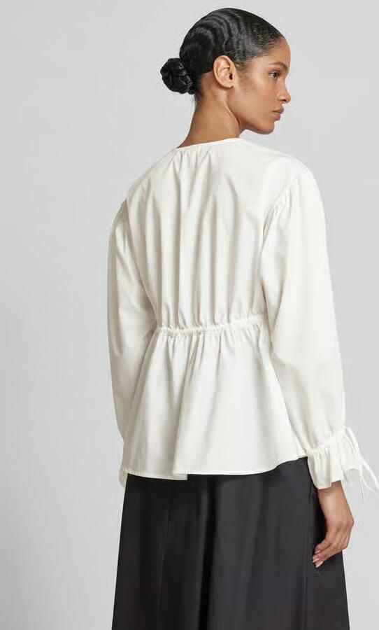 YAS Regular fit blouse met koordsluiting