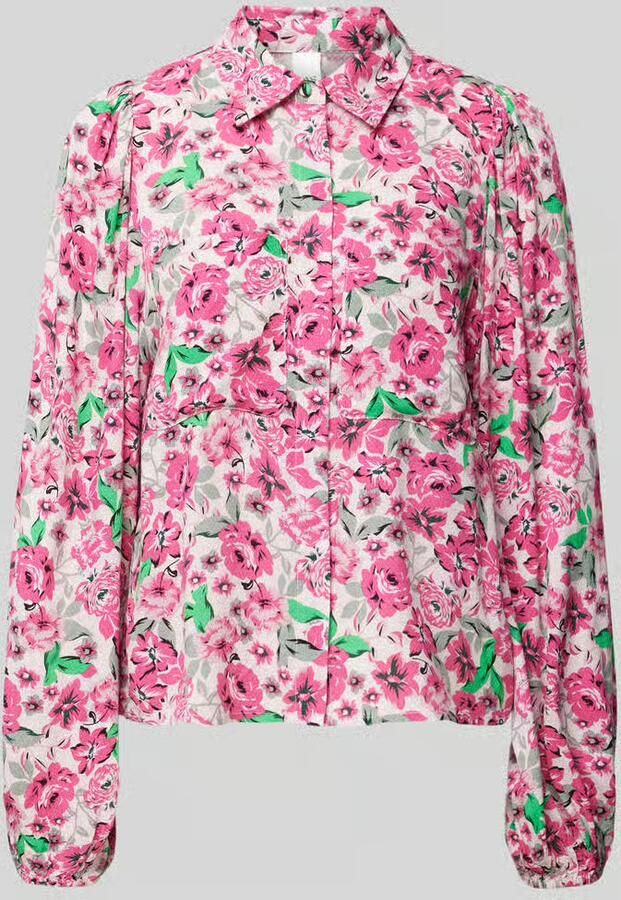 YAS Regular fit blouse met opgestikte borstzakken model 'ALIRA' - Foto 2