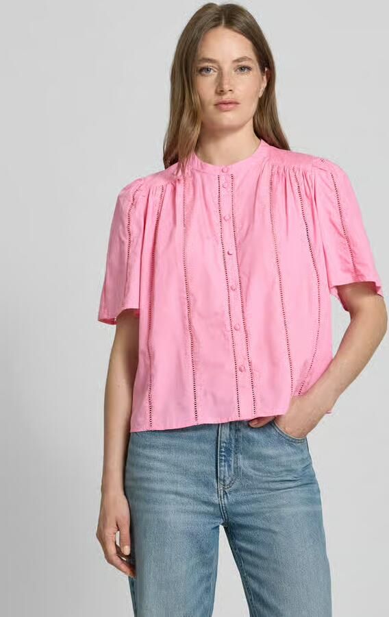YAS Regular fit blouse met opstaande kraag model 'GUNIA' - Foto 2