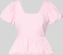 YAS regular fit blouse met rimpelingen model 'Nille'