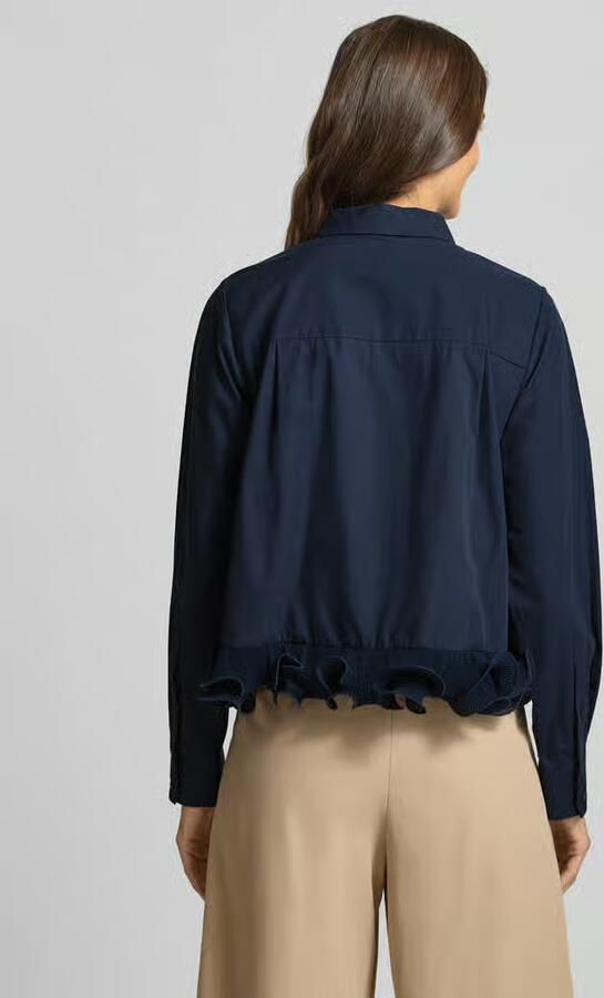 YAS Regular fit blouse met ruches model 'TRAVIS'