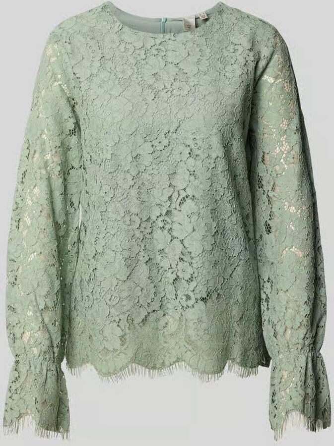 Y.A.S. Dames Tops & T-shirts Yasperla Ls Lace Top S. Noos Mint - Foto 5