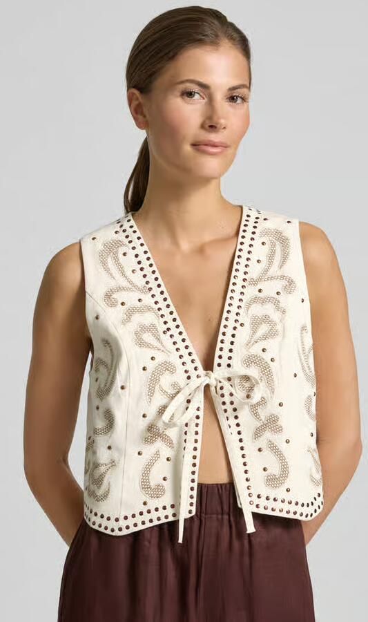 YAS regular fit bodywarmer van pure viscose model 'Velas'