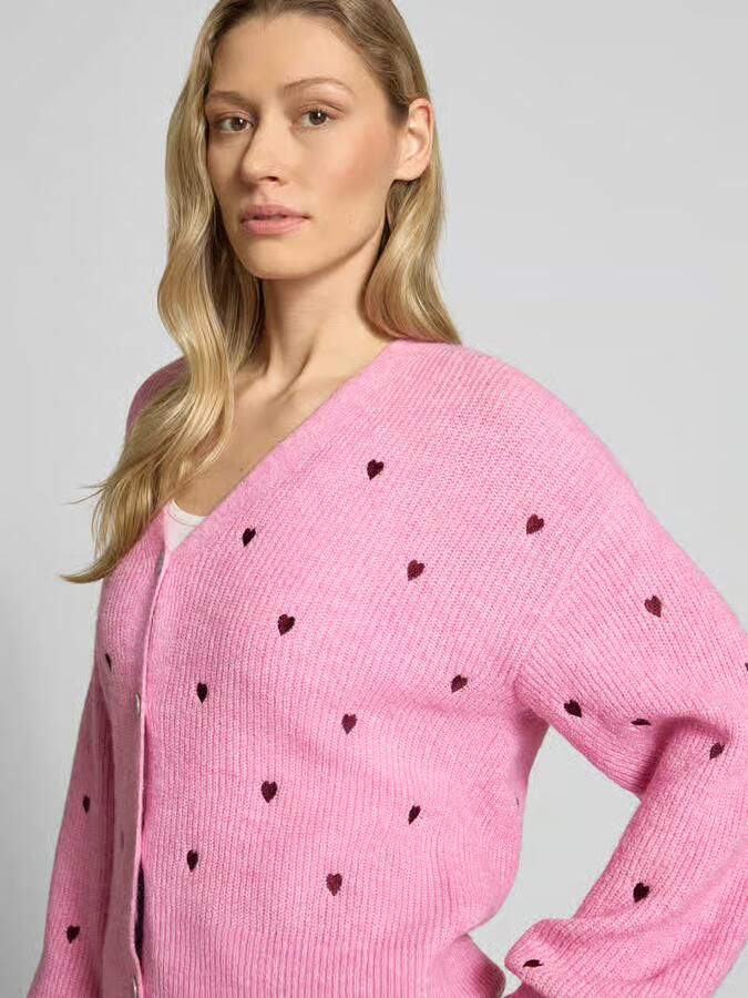 YAS regular fit cardigan met escorial-wolaandeel model 'Fleur'
