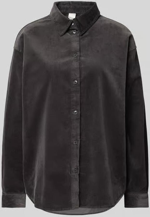 YAS Regular fit corduroy blouse met platte kraag model 'CORDA' - Foto 2