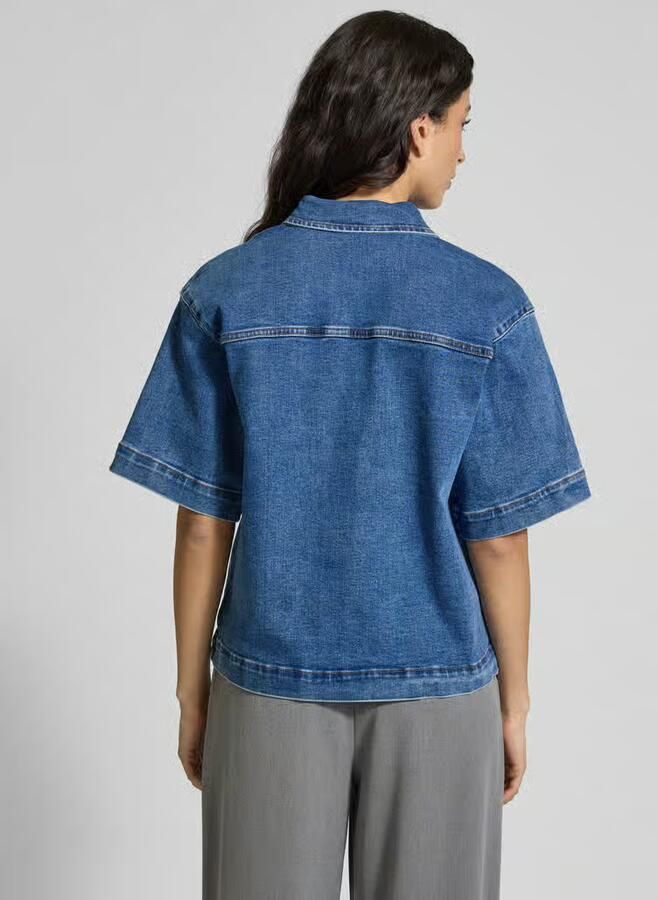 YAS Regular fit jeansblouse met 1 2-mouwen model 'DOLMA'