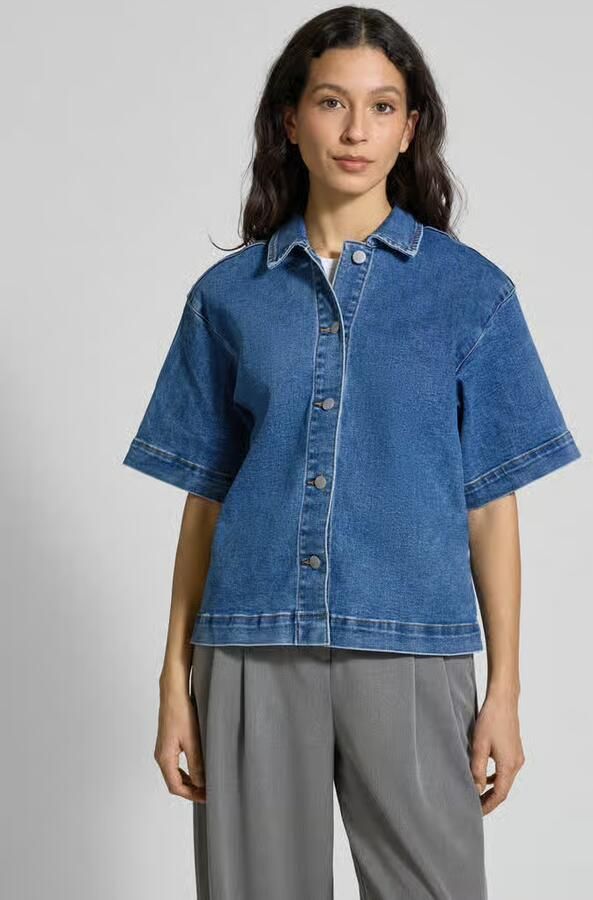 YAS Regular fit jeansblouse met 1 2-mouwen model 'DOLMA' - Foto 2