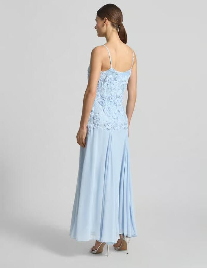 YAS regular fit maxi-jurk met bloemige garnering model 'Feodora' - Foto 3