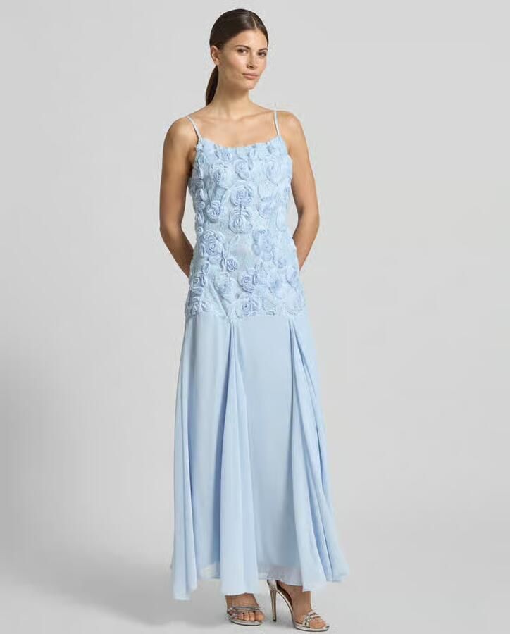 YAS regular fit maxi-jurk met bloemige garnering model 'Feodora' - Foto 2
