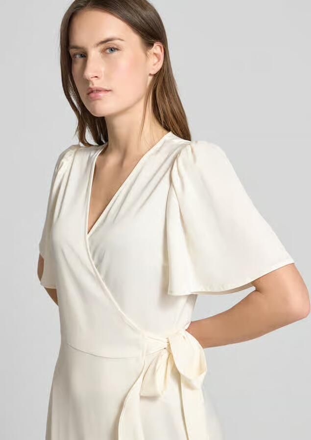 YAS Regular fit midi-jurk in wikkellook model 'Thea' - Foto 2